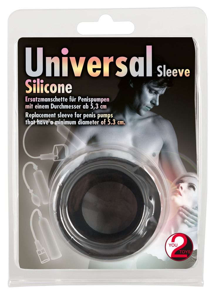 Чёрная манжета для вакуумной помпы Universal Sleeve Silicone
