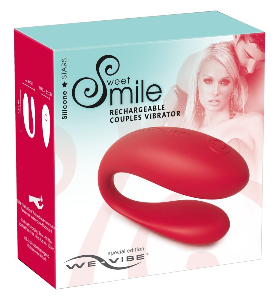 Красный вибратор для пар Sweet Smile We-Vibe