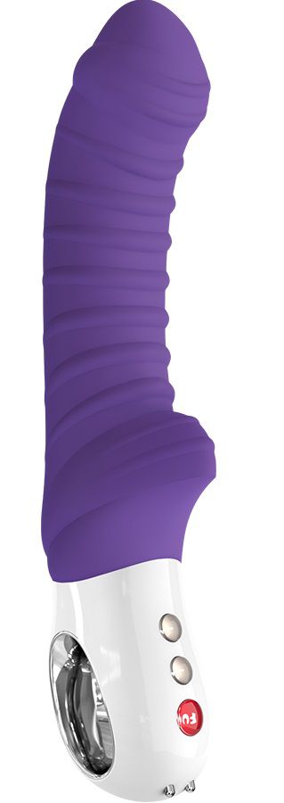 Фиолетовый перезаряжаемый вибратор Tiger G5 - 21,7 см.